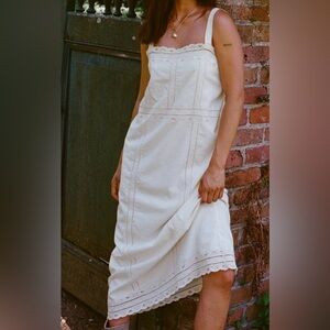 Aerie Cream Lace Midaxi Dress nwt